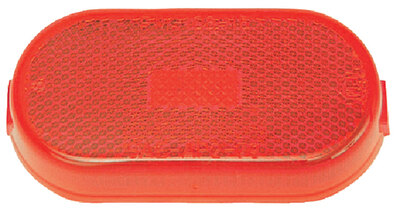 CLEARANCE/SIDE MARKER LIGHT WITH REFLEX (ANDERSON MARINE) Red Viz pack 4 1/8" x 2" Surface